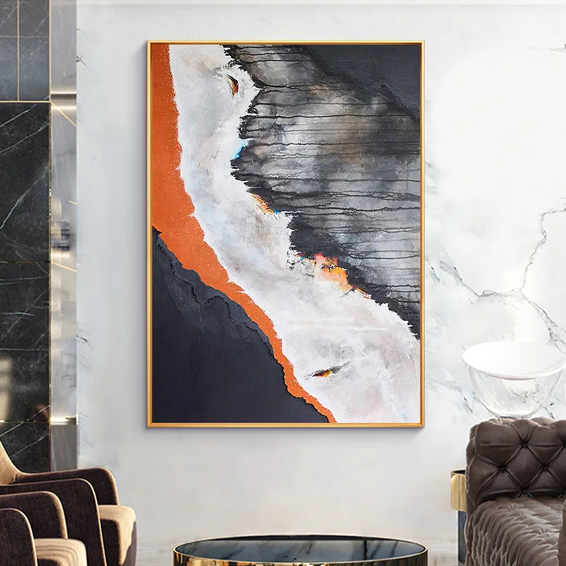 

Abstract hand-painted Oil Paintings Modern Minimalist Living Room Wall Restaurant Entrance hand-painted Decorative Painting