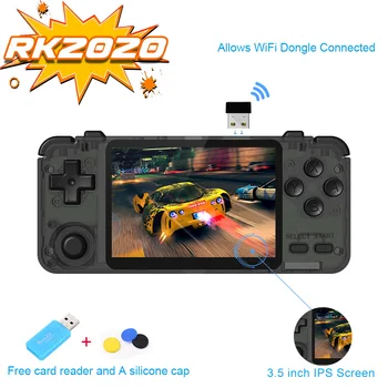

RK2020 Retro Console 3.5inch IPS Screen Portable Handheld Game Console PS1 N64 Games Video Game Player Rk2020