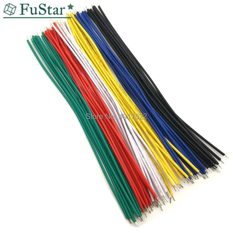 Оловянная макетная плата 100 шт./лот припой PCB кабель 24AWG 8 см соединительный провод