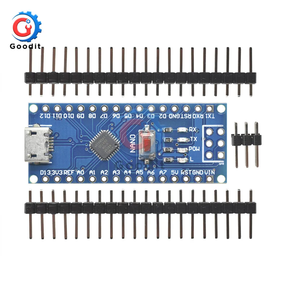 Micro USB/type-C адаптер CH340 Nano V3.0 ATMEGA328P-MU ATMEGA328 микроконтроллер макетная плата для Arduino