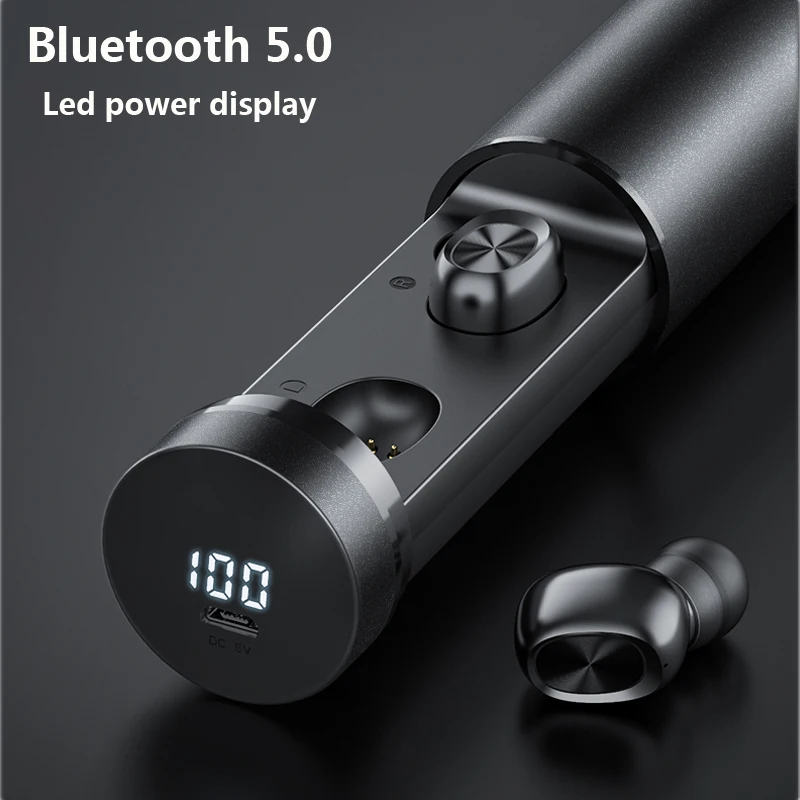 

B9 TWS 5.0 Wireless Earphones Touch Control In-ear HIFI Stereo Sport headset LED Digital Display For iPhone Xiaomi Samsung
