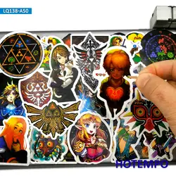 Pegatinas de estilo ARPG de Zelda para niños, juguetes para teléfono móvil, portátil, funda de equipaje, calcomanías de dibujos animados para monopatín, 50 Uds.