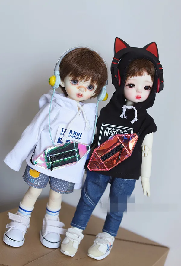 Крутой Блестящий лазерный оливковый мешок куклы для BJD 1/6 1/4 1/3 SD13, SD17, аксессуары для кукол AC5