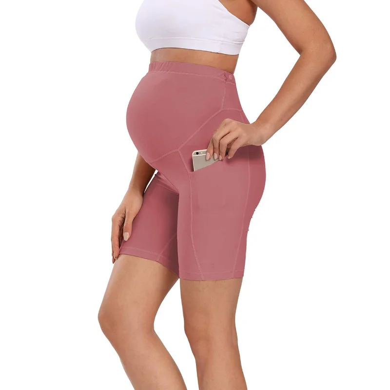 Maternity Yoga Shorts Comfy Workout 
