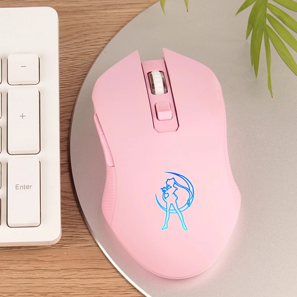 Красочная подсветка USB Проводная беспроводная мышь ПК компьютер милые Игровые