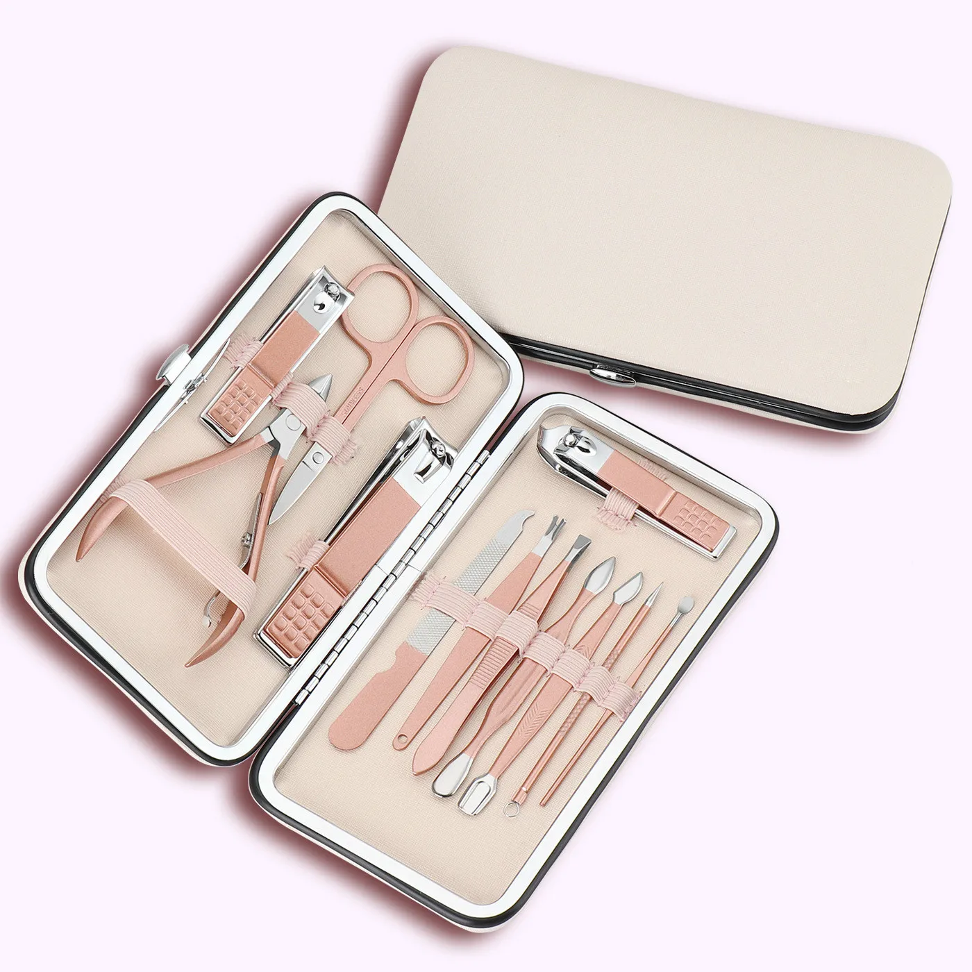 7pcs12pcs/18 шт./компл. Красота маникюр кусачки для ногтей педикюр набор Портативный путешествия гигиенический набор Нержавеющая сталь резак ногтей Наборы инструментов - Цвет: 12PCS