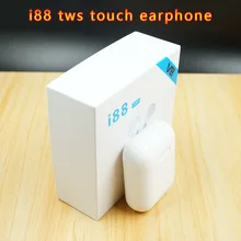 Оригинальные матовые беспроводные наушники i88 TWS с Bluetooth, наушники с сенсорным управлением, bluetooth 5,0 с микрофоном, Bluetooth наушники