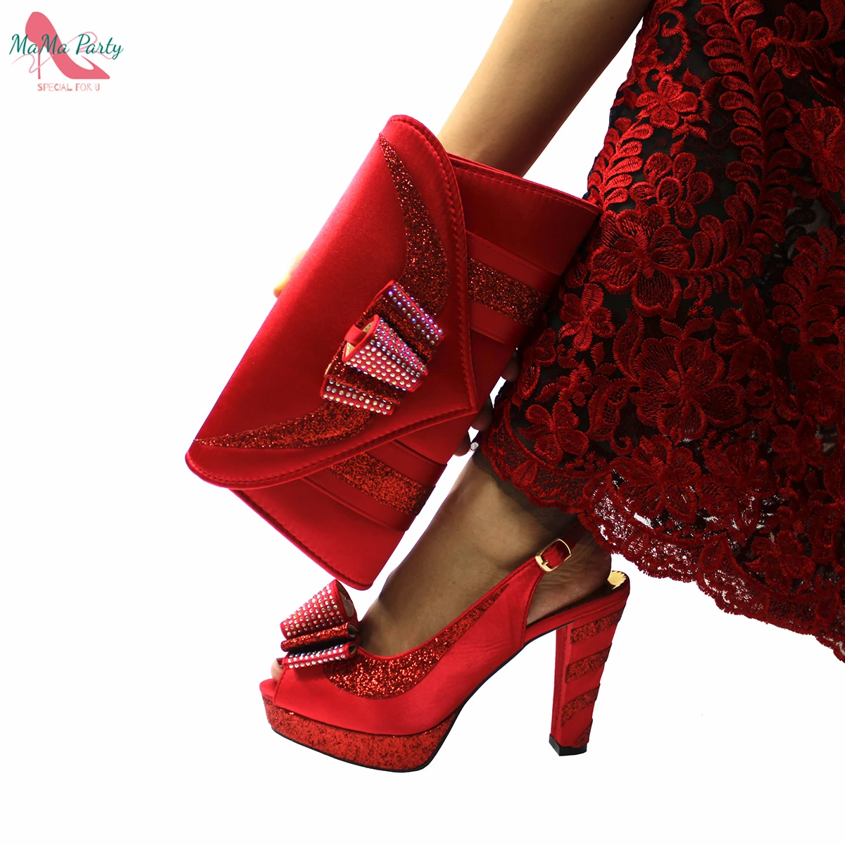 New Arrivals High-Quality African Women Shoes and Bag Set