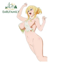 EARLFAMILY 13cm x 6.76cm Anime Kono Subarashii Sekai Ni Shukufuku Wo For Lalatina Dustiness Ford Darkness Sexy Girl Car Sticker