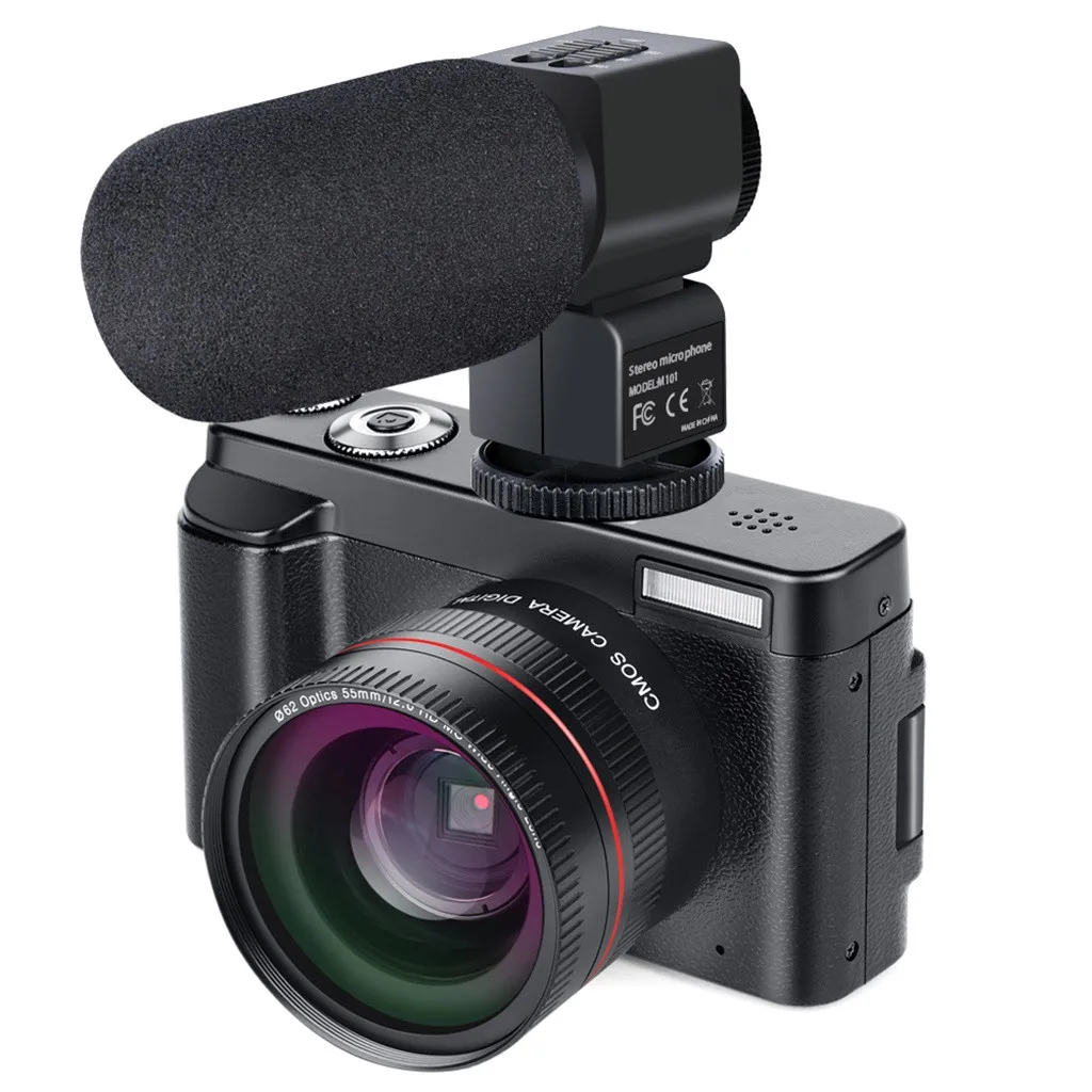 Цифровая камера Vlogging камера видеокамера 24MP Full HD WiFi камера 3,0 дюймов 180 градусов вращение флип-экран Камера 16X цифровая
