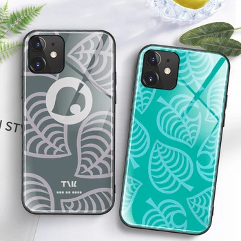 

Onnlink Phone Case Around Animal Crossing for IPhone11 Pro Max X XR XS Tempered Glass Silicone Phone Case for Iphone 7 8 Plus