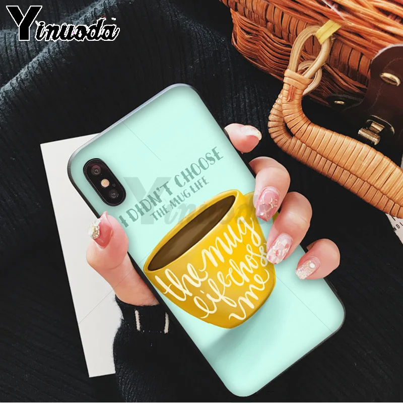 A3 Yinuoda Coffee Wine Cup Novelty Fundas Phone Case Cover for Apple iPhone 8 7 6 6S Plus X XS MAX 5 5S SE XR 11 11pro - Цвет: A3