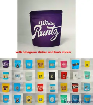 

Cookies Blanco Mylar Bags 35G Smellproof Ziplock Resealable Heatseal Bags With Holo Stickers And Labels Blanco Genuine