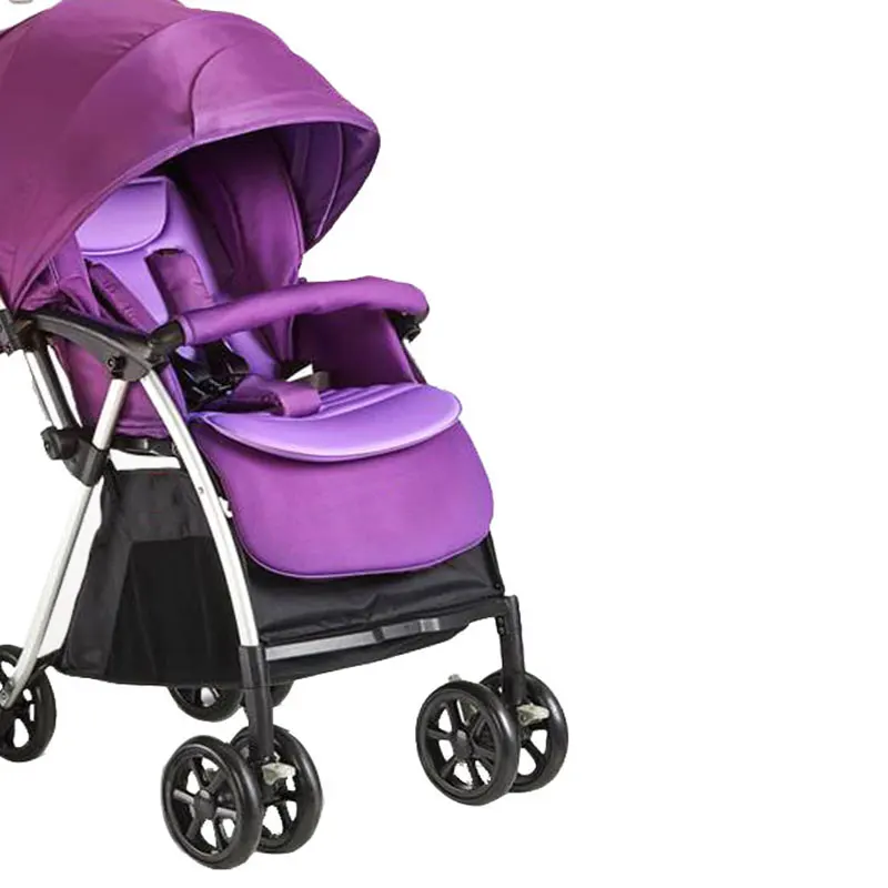 Purple Детская коляска четыре круга может для сидения и лежания складной регулируемый амортизатор рама из алюминиевого сплава различные варианты - Цвет: Purple