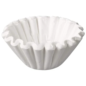 

1000Pcs 25Cm American Commercial Coffee Filter Paper Basket Coffee Filters Coffee Ware Coffee Filters (White)