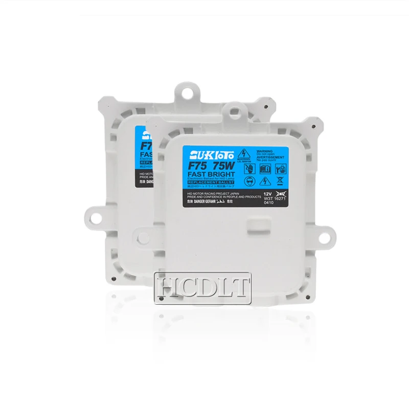 HCDLT AC 75W F75 Fast Bright HID Electronic Ballast For HID Conversion Bulb Kit H1 H3 H7 H11 12V Car Light Replacement Ballast  (2)