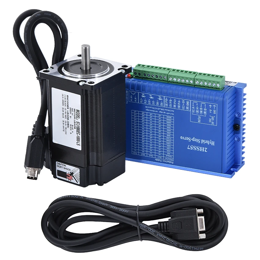 57J1880EC-1000+2HSS57 High Speed Stepper Motor Servo Driver Set 2.2N.M 24V Hybrid Servo Closed Loop 2-phase Stepper Motor Driver 57J1880EC-1000+2HSS57 High Speed Stepper Motor Servo Driver Set 2.2N.M 24V Hybrid Servo Closed Loop 2-phase Stepper Motor Driver