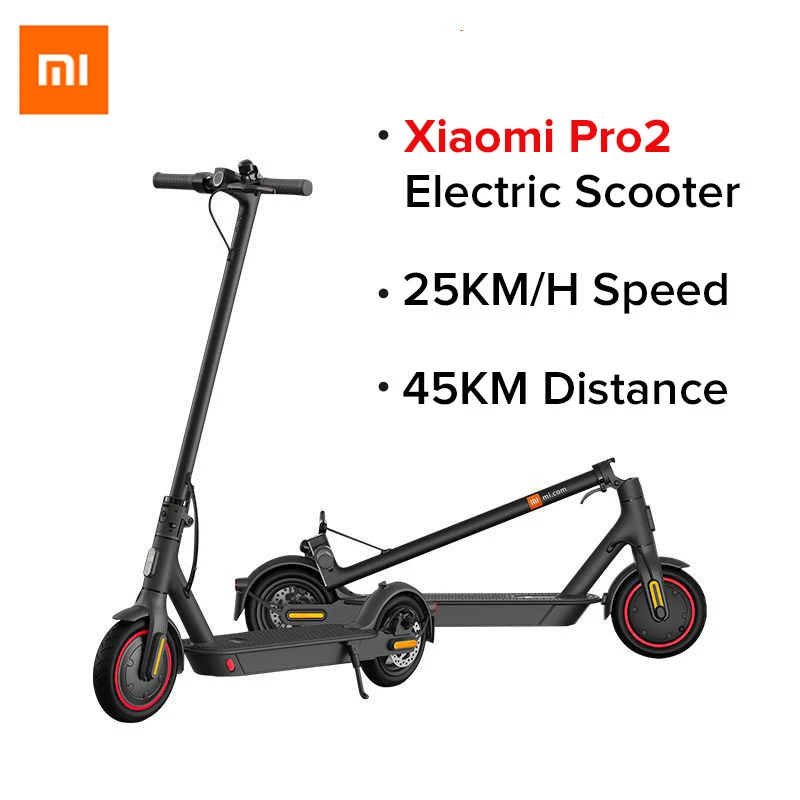 Xiaomi Mi Electric Scooter Pro 2 Original Mijia Foldable Electric Mi  Lightweight Skateboard 25km/h 45km Distance ABS 12800mah|Smart Remote  Control| - AliExpress