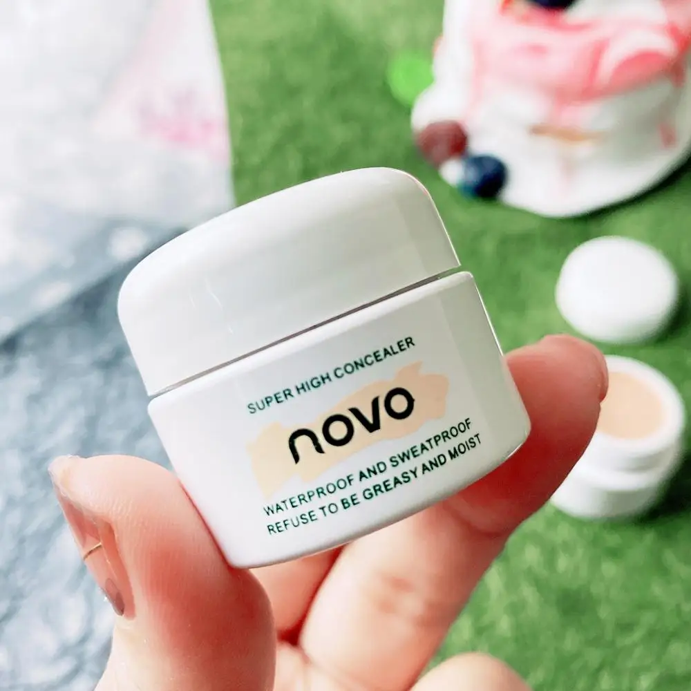 

High Concealer Cream Full Coverage Invisible Pores Cover Dark Eye Circle Waterproof Long Lasting Moisturizing Smooth Face Makeup