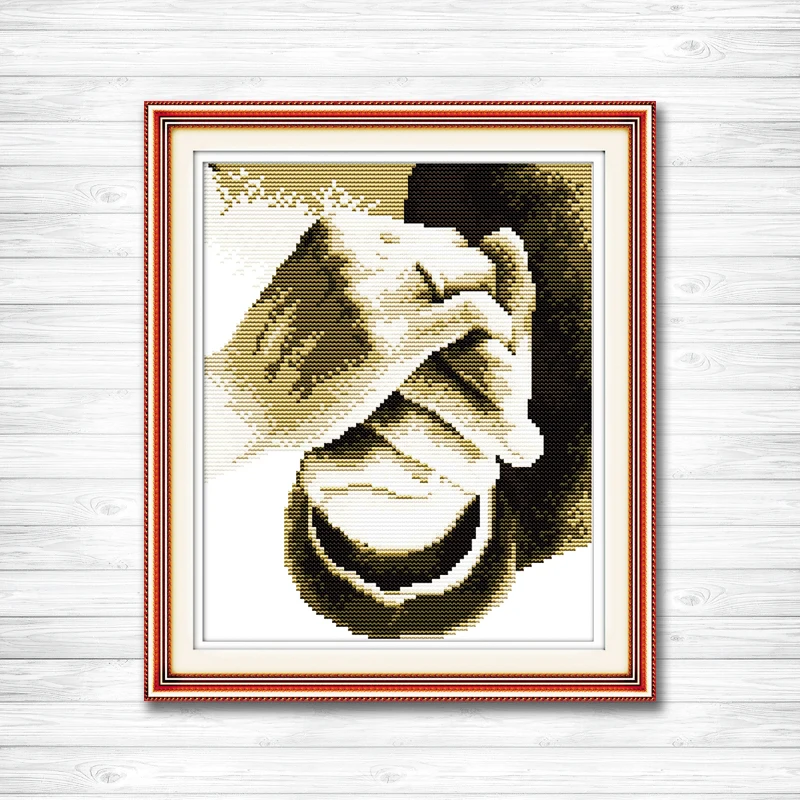 

Hold your hand in hand love home Decor 11CT counted printed on canvas DMC Cross Stitch kits 14CT needlework Set DIY embroidery