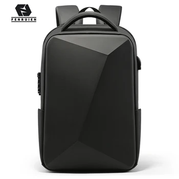 

Fenruien 2020 NEW Business Anti-theft TSA Lock Men Backpack USB Charging Waterproof 15.6 inch Laptop Bag Men Travel Bag