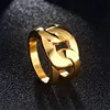 ZORCVENS 2022 oro nuevo Color grande de la boda, anillo de compromiso de acero inoxidable Club fiesta anillos para la joyería de las mujeres ► Foto 3/6