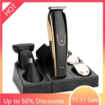

5 In 1 100-240V Rechargeable Electric Shaver Triple Floating Blade Heads Shaving Razors Face Care Men Beard Trimmer Machine