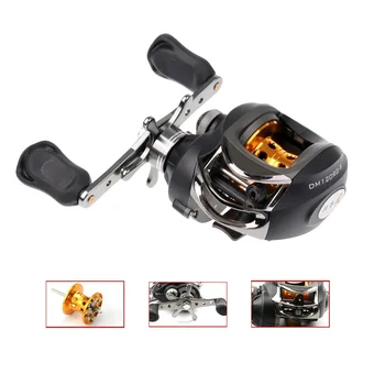

Black 9+1BB 6.3:1 Right Left-Handed Baitcasting Fishing Reel Coil Casting Reels