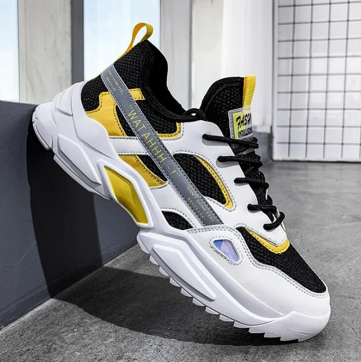 JD 8555 zapatillas deportivas de malla para hombre, zapatos masculinos informales reflectantes para correr y trotar|Zapatos informales de hombre|