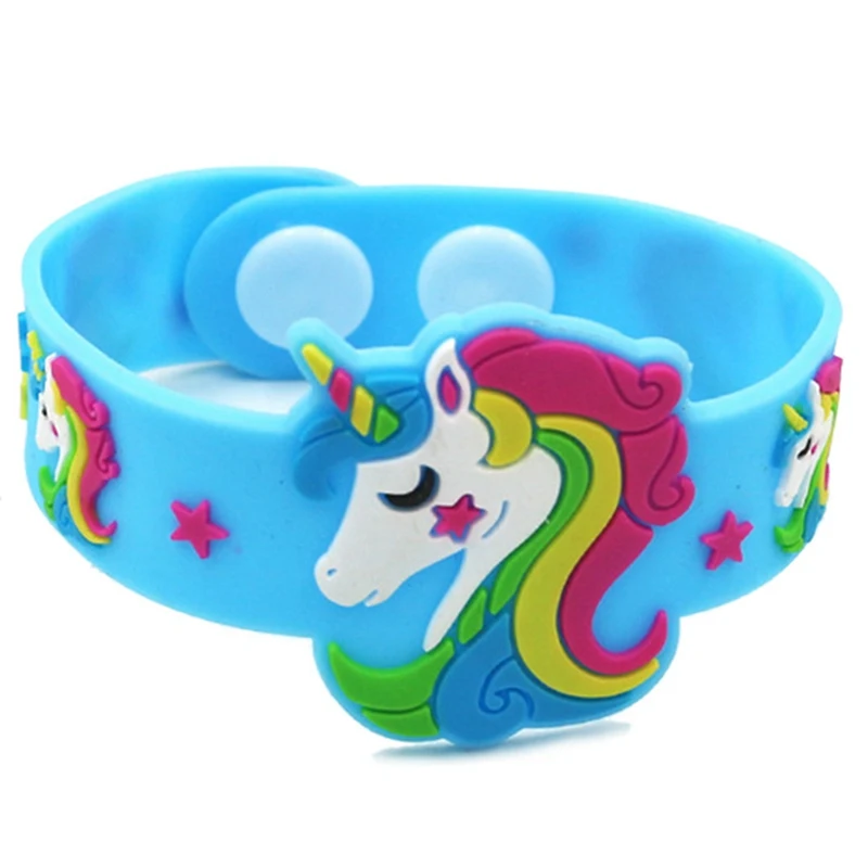 Bracelet Jewelry 1PCS Trendy Children Lovely Animal Unicorn Silicone Wristbands Rubber Bracelets Toys For Kids Boys Girls Adults Christmas Gifts