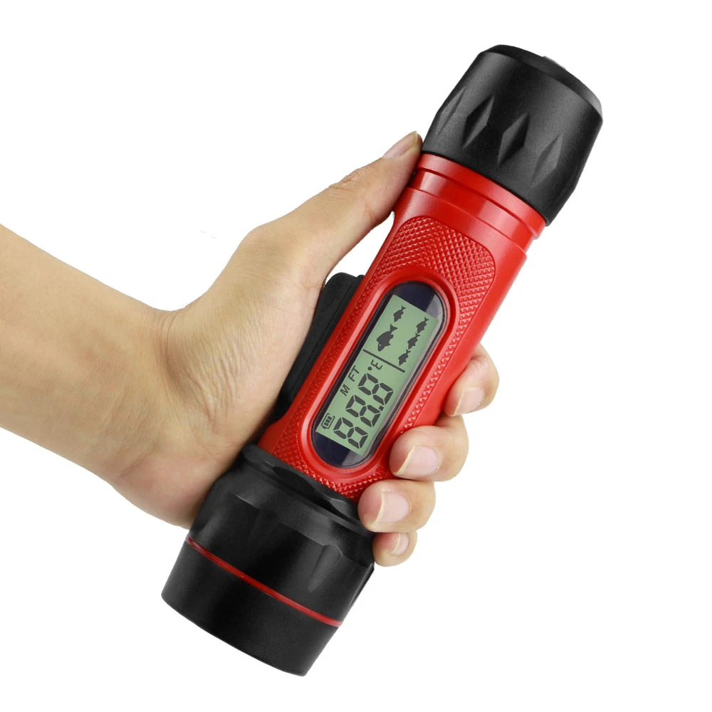 Erchang F12 Digital Handle Fish Finder Echo Sounder 100M Depth Portable Waterproof Sonar For Winter Ice Fishing Detector