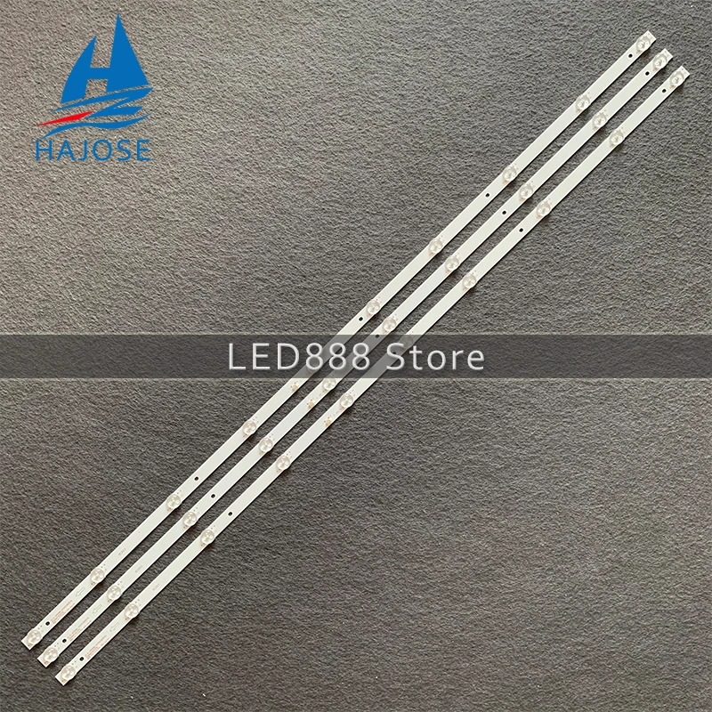 40pcs/lot LED Backlight strip 10 lamp For BBK 50LEM-1043\FTS2C D50-M30 v500dj6-qe1 JS-D-JP50DM-A101EC (80510) 101EC 6V/leds best led lights for tv