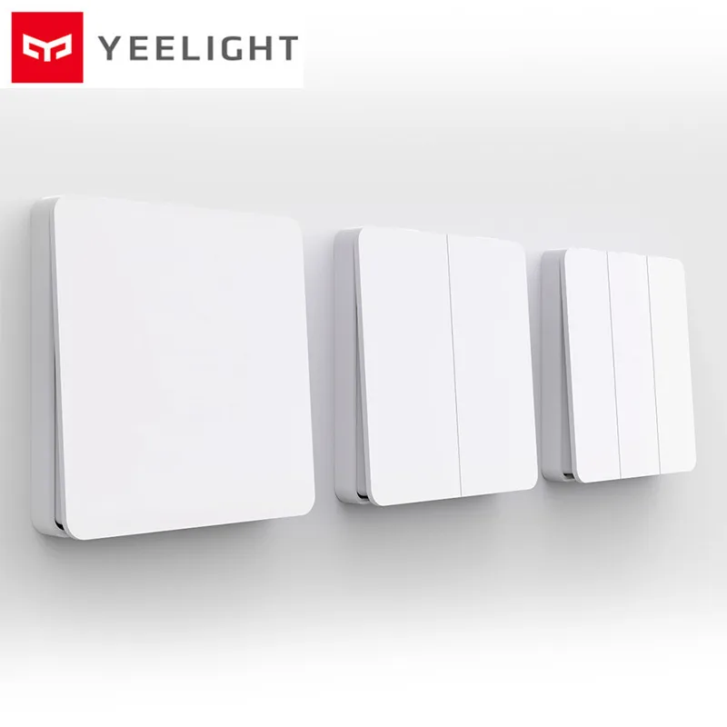 Xiaomi Mijia Yeelight Slisaon переключатель настенный переключатель открытый двойной переключатель управления 2 режима переключатель интеллектуальная лампа переключатель света