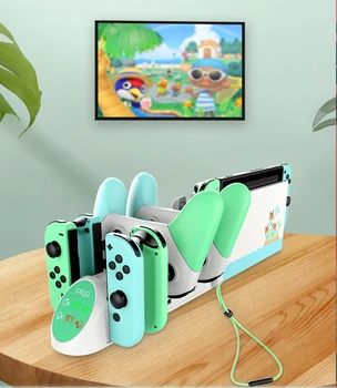 

PG-9187A 6 in 1 Charging Dock Stand Base Fit for Nintend Switch Joy-Con Pro For Nintendo Switch Pro Gamepad Charger Stand