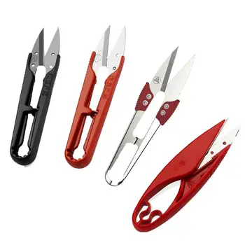 

U Shape Clippers Trimming Sewing Scissors Yarn Thread Cross Stitch Embroidery Scissor Cutter Scissors Small Mini Scissors DIY