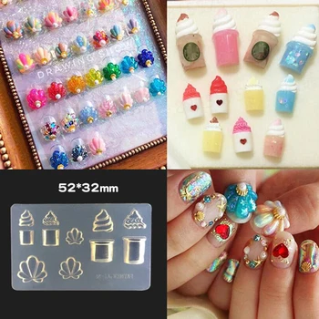 

3D Creative Cat Wing Christmas Silicone Mold DIY Nail Art Decor Manicure To