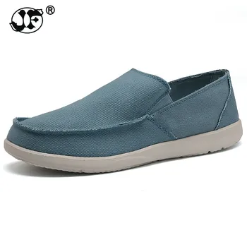 

Fashion Summer Men Canvas Shoes Breathable Casual Shoes Men Shoes Loafers Comfortable Ultralight Lazy Shoes Flats