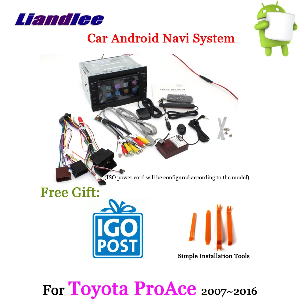 Liandlee Android 8 UP для Toyota ProAce 2007 ~ 2016 стерео автомобильное радио Carplay камера Wifi BT CD DVD GPS