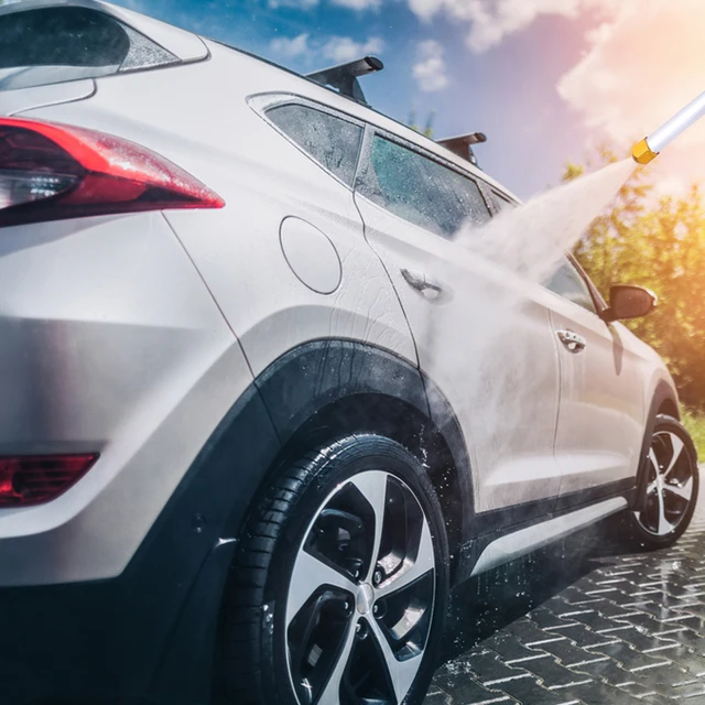 Autó Nagynyomású Vízpisztollyal Fém Vízpisztoly Motoros Mosógép Spray-Mosószerszámok Kerti Vízsugaras Nyomás Mosó - Image 6