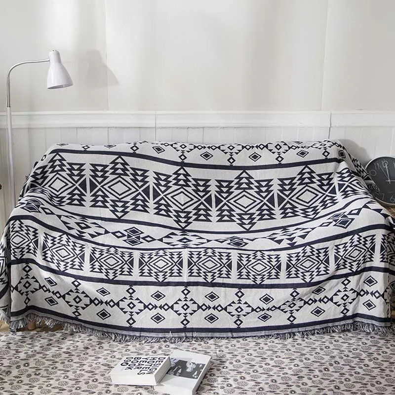 Постельное трикотажное одеяло, супер мягкое клетчатое бело-серое одеяло на кровать/покрывало для дивана, одеяло s 130*180/180*230 см - Цвет: 9