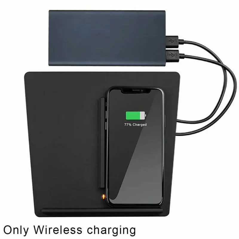 

Wireless Charger Dual Phones Charging Anti-skid Car Mount Auto For Tesla Model 3