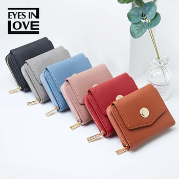 

New Short Coin Purse Small Mini Autumn Clutch Simple Women's Fashion Wallet Women
