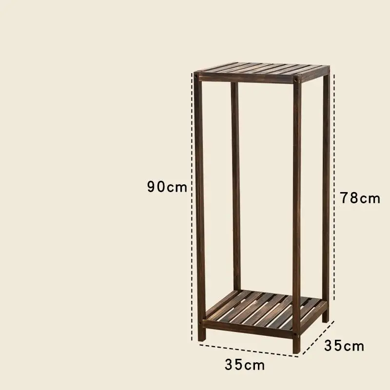 Version C Деревянные полки для Etagere Plante Estante Para Plantas Dekoration балкон открытый цветок стенд Stojak Na Kwiaty завод полка - Цвет: Version C