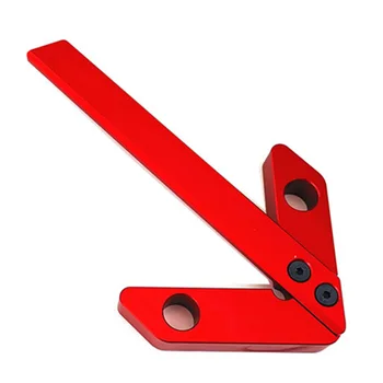 

GTBL Center Finder,Line Gauge,Woodworking Aluminum Alloy Center Scribe Measuring Tool,45/90 Degree Right Angle Line Gauge Carpen
