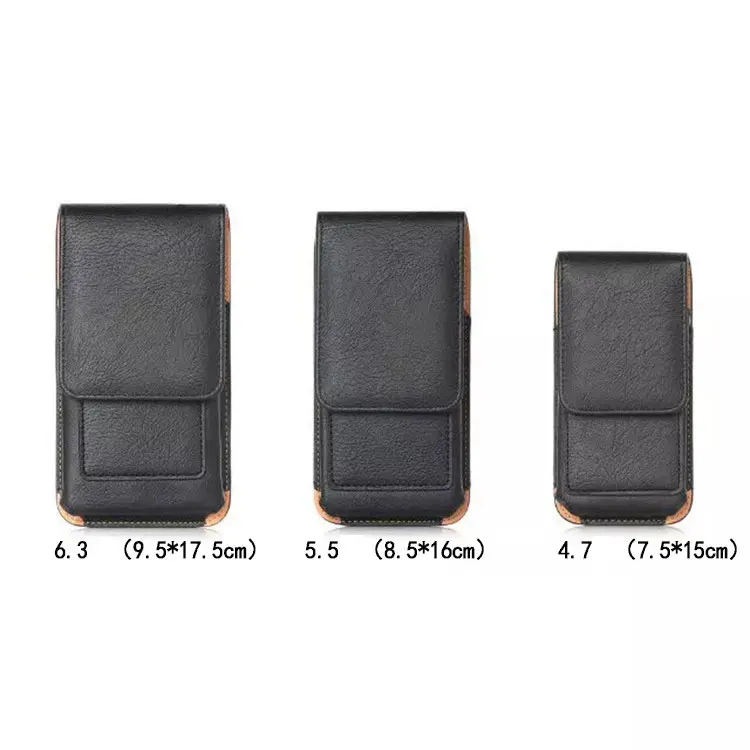 Universal Phone Pouch Leather Belt Clip For Xiaomi Redmi Note 3 4 4X 5A Pro Prime cover For Redmi 4A Plus holster waist bag case (12)