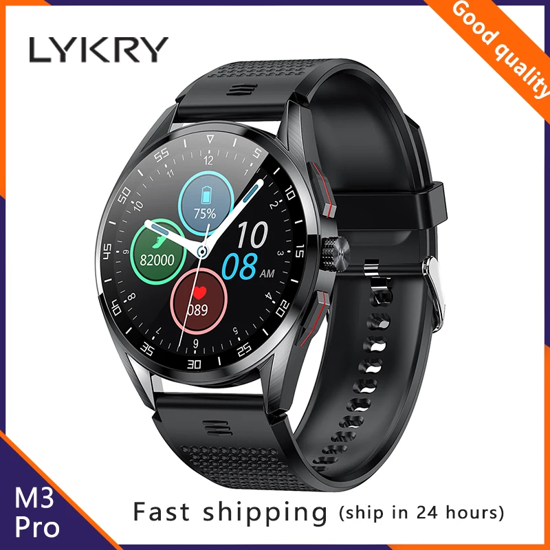 LYKRY M3 Smart Watch Men Women 1.3inch Screen Bluetooth Call HeartRate IP68 Waterproof DIYface Watches Wristband For Android ios |