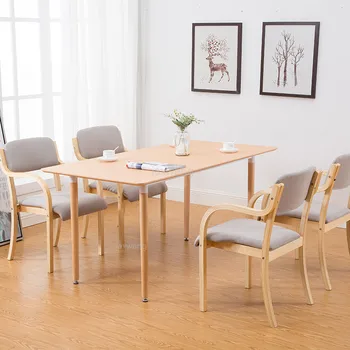 

Modern Minimalist Dining Chair Furniture Living Room Furniture Home Wooden Chair Desk Backrest Computer Casual Chair