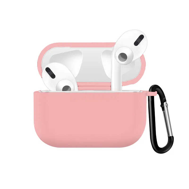 Pink Силиконовый чехол для Airpods Pro, Bluetooth наушники, защитный, карамельный, милый, мягкий, противоударный, чехол для гарнитуры, для Airpods, 3 сумки - Цвет: Pink