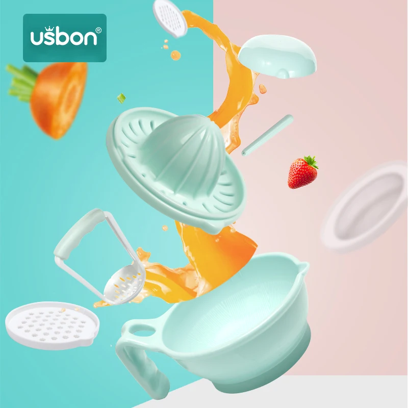 Usbon Baby Grinding Bowl Set Supplements Foods Feeder Fruit Puree Grinder Manual DIY Foods Maker Multifunctional
Usbon Baby Grinding Bowl Set Supplements Foods Feeder Fruit Puree Grinder Manual DIY Foods Maker Multifunctional