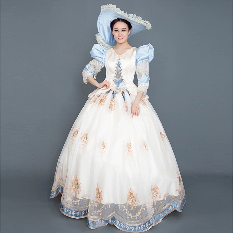 High-end 19th Century Southern Belle Floral Fairytale Ball Gown Maiden  Princess Lolita Dress Christmas Carnivale Party Costume - Dresses -  AliExpress